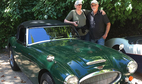 Chris and Dale Attias; 1966 Austin Healey 3000