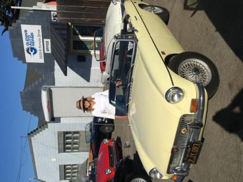 Barbara Alston 1969 MGB