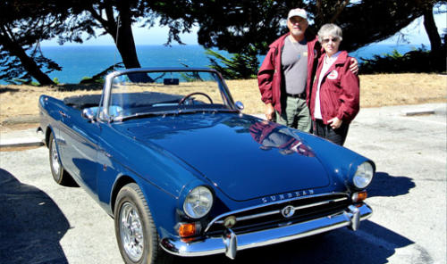 Bob and Judy Petrokas; 1965 Sunbeam Tiger