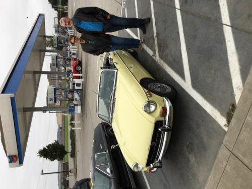 Keith  Gail Backman 1970 MGB