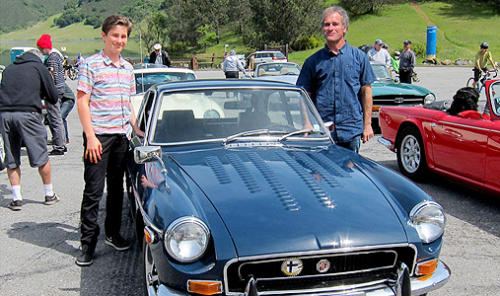 Lucas and Pete Testa 1970 MGB