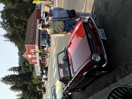 Rob and Susan Webb; 1973 Triumph TR6