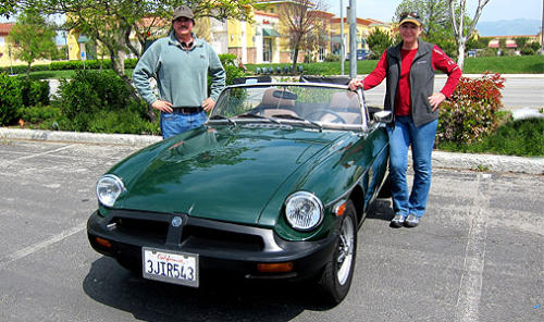 Tom and Peggy McKay MGB