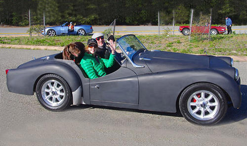 Rye and Kristin Livingston Triumph TR3