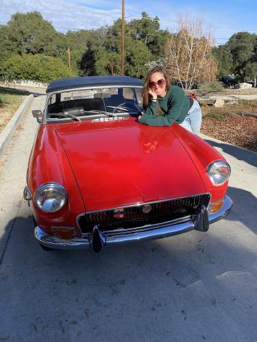 Kyla Purvis 1972 MGB