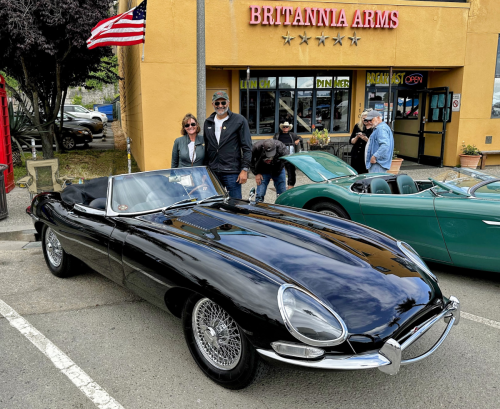Nick and Ellen Sathe 1964 Jaguar XKE E Type